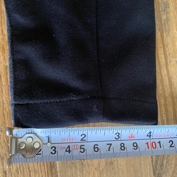 DKNY Jeans Women's Black with Gray Stripe Down Tapered Leg Stretch Pants Sz 2 - Picture 13 of 13